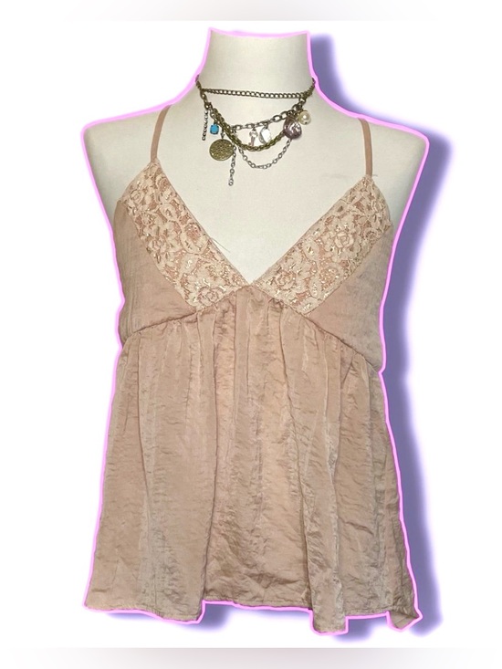 Flying Tomato Tops - Fairycore Y2k Flying Tomato Baby Pink/Peach Camisole Top